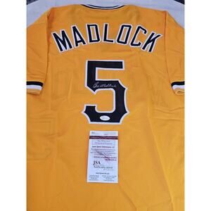Bill Madlock Autographed/Signed Jersey JSA COA Yellow Custom Jersey